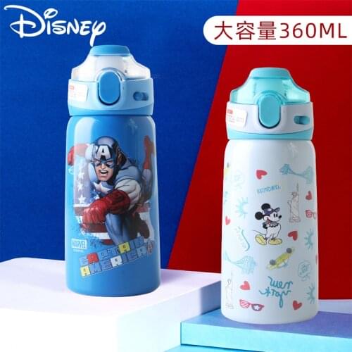 Disney Upgrade Durable Heat Insulation Stainless Steel Portable Straw Mugs for Boys and Girls and Childrens Thermo Mugs