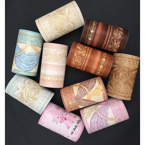 Modern 5M waist line PVC sticker kitchen bedroom waist line glue bathroom toilet waterproof wall 3D relief home decoration