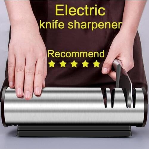 Electric knife sharpener Kitchen tool household fixed angle sharpening stone quick sharpening knife scissors blade sharp edge