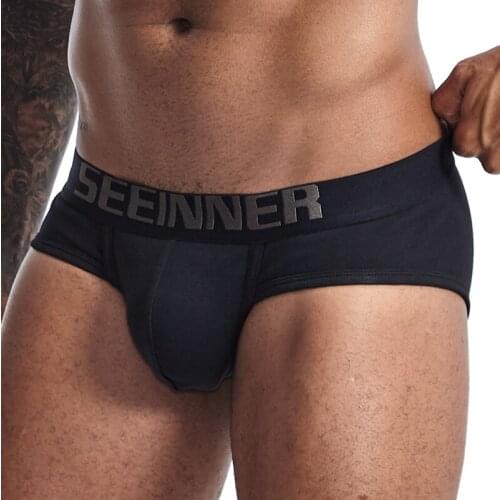 Low Waist Sexy Men Underwear Briefs Cotton Breathable Mens Bikini Briefs Cueca Gay Underwear Panties