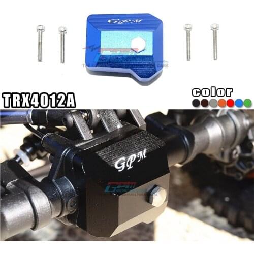 RC Car Parts 1/10 TRX4 TRX-4 Crawler Upgrade Accessories Aluminum Alloy Front Rear Gearbox Universal Metal Cover Case
