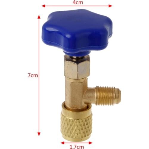 1/4 SAE Auto AC Can Tap Valve Bottle Opener For R22 R134a R410A Gas Refrigerant