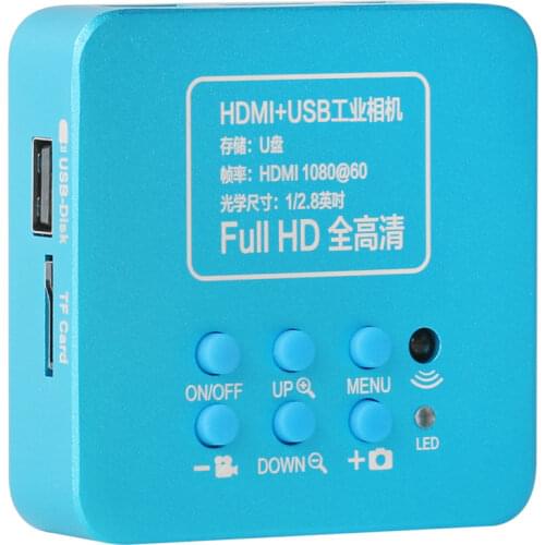 1080P HDMI USB SONY IMX307 Industrial Electronic Digital Video Microscope Camera TF card storage For PCB Soldering Phone Repair