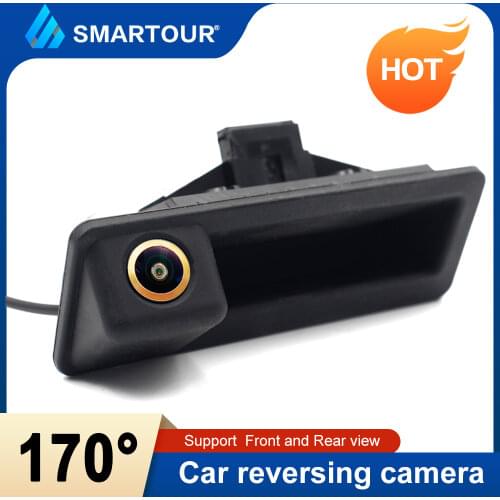 170 degrees HD Parking line Car Reversing Rear View Fisheye Golden Camera For BMW 08/10 5 Series/3 Series/ X1/X5/X6 Trunk handle