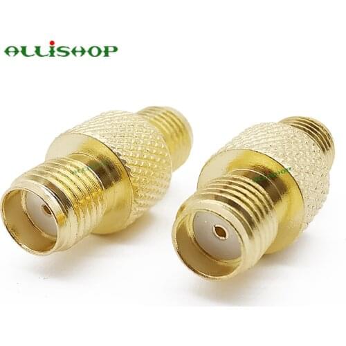 2Pcs SMA Female Switch Female Coax RF SMA Adapter Connector Coupler Straight SMA Jack Barrel Connector