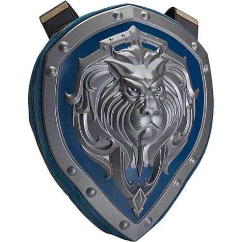 3d best lion cosplay WOW World of Warcraft Tribes hard shield Backpack Bag student bag computer bag gift