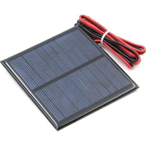 5.5 V 160mA 0.88W extend wire Solar Panel Polycrystalline Silicon DIY Battery Charger Small Mini Solar Cell cable toy 5.5V Volt