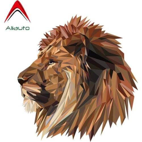 Aliauto Water Proof Car Sticker Lion Head Motorcycle PVC Deca for Renault Opel Seat VW Nissan Suzuki Peugeot Skoda VW,16cm*16cm