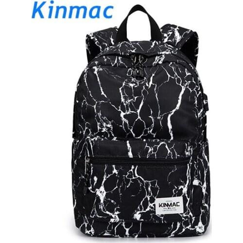 Brand Kinma Backpack Laptop Bag 15",15.6 Inch,Marble Lady Man Shoulder Compute Bag For Macbook15.4,Business,School,DropShip F151