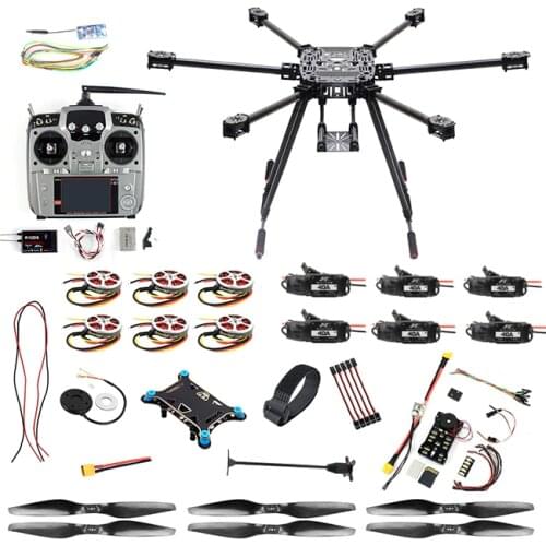 DIY Drone Kit ZD850 6-axle w/ Landing Gear PIX Flight Controller 620KV Motor 40A Brushless ESC Propellers XT60 for RC Hexacopter