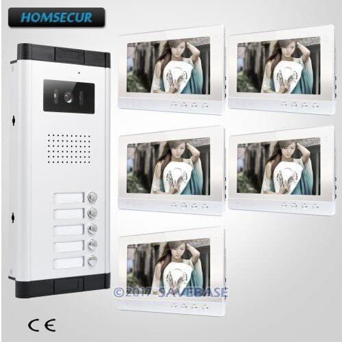 HOMSECUR 10.1" LCD Video&Audio Home Intercom with LCD Color Screen for Secure Home