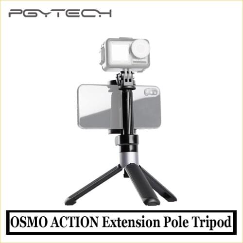 PGYTECH DJI OSMO ACTION Extension Pole Tripod Plus Selfie Stick for Insta360 One X Gopro Sport Camera Osmo Action Accessories
