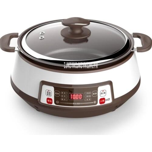 3L Electric Hot Pot Multi Cooker Household Electromagnetic Pot Separatable Korean Style Electric Cooking Machine Hotpot Cooker