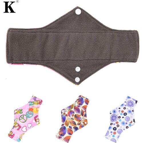 30cm*18cm Women Feminine Hygiene Sanitary Pad Bamboo Cloth Reusable Washable Panty Liner Mama Menstrual Sanitary Nappy Towel Pad