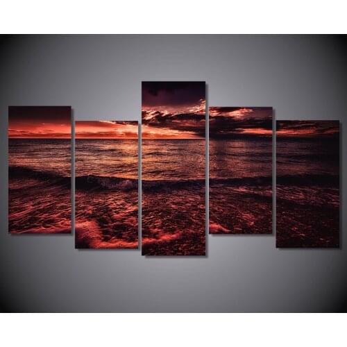 HD Printed sea sunset surf horizon Painting on canvas room decoration print poster picture canvas Free shipping/ny-4564