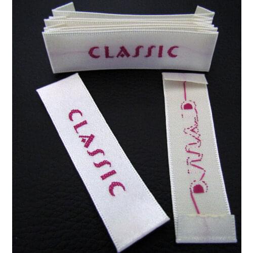 Custom printing label for clothing separate private woven labels and tags shoe label customized brand name and logo label tags