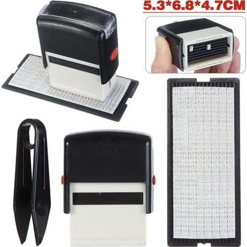 Business Address Garage Name Self Inking DIY Tool Rubber Printing Stamps SetAccount Roller Seal DIY Office Supplies Mud Set