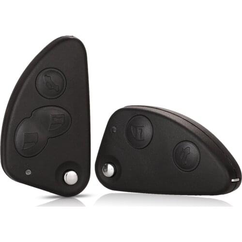 Jingyuqin 2/3 Buttons key Shell Car Flip Remote key shell Fob Uncut SIP22 Blade For Alfa Romeo 147 156 166 GT Car Key