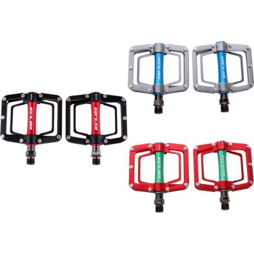 Lightweight Mountain Bike Pedals Aluminium Alloy Bicycle Flat/Platform Sealed Bearing Pedals for BMX MTB 9/16-inch