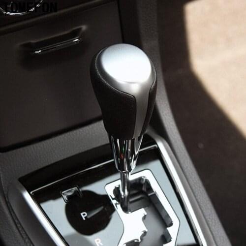 TOMEFON For T0Y0TA RAV4 RAV 4 2016 ABS Chrome Matte Gear Head Sequin Trim Gear Shift Knob Sequin Cover 1piece/Set
