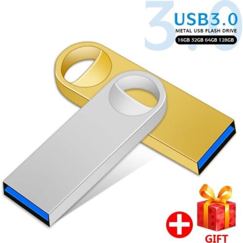 Mini Metal USB 3.0 Flash Drive 4GB 8GB 16GB 32GB 64GB Custom LOGO Pen Drives Gifts Memory Stick Real Capacity U Disk for gift