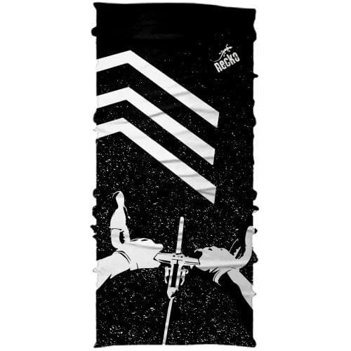 Necko Black Bicycle Buff Bandana Face Mask-DN0357 444980015