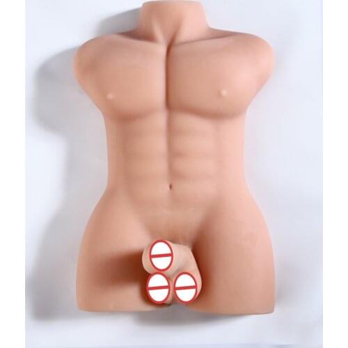 2021 New Realistic Full Silicone Male Half Body Sex Dolls For Women With Big Dildo Long Penis Male Sex Doll Realitsic