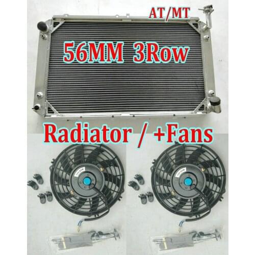 NEW AT/MT Aluminum Radiator For Nissan Patrol Safari GQ Ford Maverick DA Y60 4.2L TB42S TB42E petrol 1987-1998 + FANS