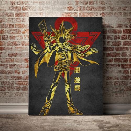 Yugi Yami Yu-Gi-Oh poster Canvas Wall Art Decoration prints for living Kid Children room Home bedroom decor Painting
