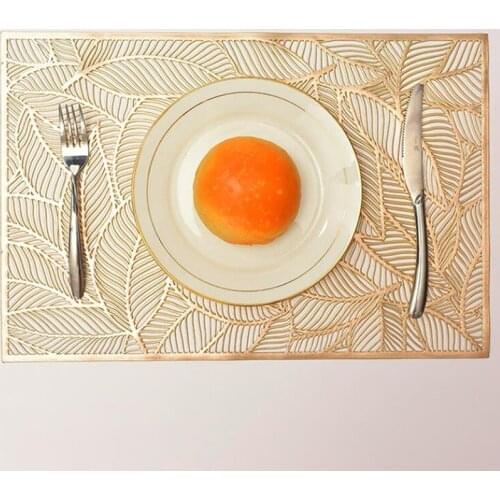 PVC Hollow Insulation Coaster Pads Table Bowl Mats Home Christmas Wedding Decor Heat Resistant Placemat For Dining Table