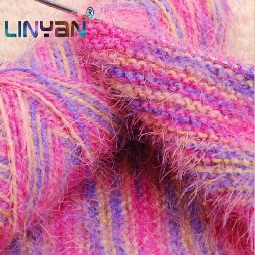 5 balls * 75g Phoenix tail villus thread Wool yarn for knitting & crocheting Hand knitting & crochet scarf hat line ZL4291