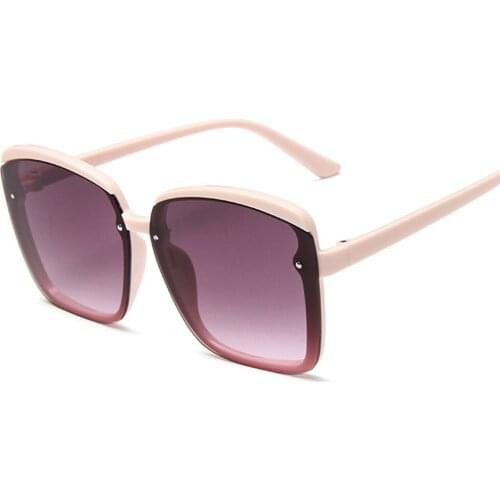 Square Sunglasses Oversized Big Frame Vintage Women Brand Designer Luxury 2020 New Fashion Trendy Popular Sun Glasses UV400