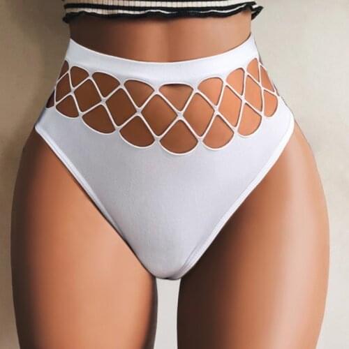 New Womens Underwear Panties Sexy High Elastic Mesh Thong Hip Hip Waist Large Size Breathable Comfortable Fashion Lingerie