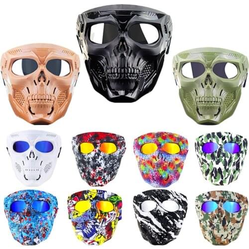 Windproof Skiing Glass Skull mask Motorbike Goggles Ski Snowboard Mask Winter Snowmobile Goggles Motocross Sunglasses