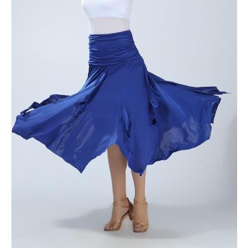 Womens Latin Salsa Tango Rumba Cha Cha Ballroom Dance Dress Skirt 4 colors Square Dance Latin Dancewear for Women/Girls