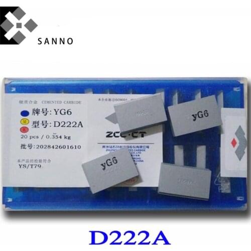 20PCS carbide welding inserts YT5 YT15 YT14 YW1 YW2 YG3 YG6 YG8 D222A CNC brazed insert cutting carbide tips / turning blade