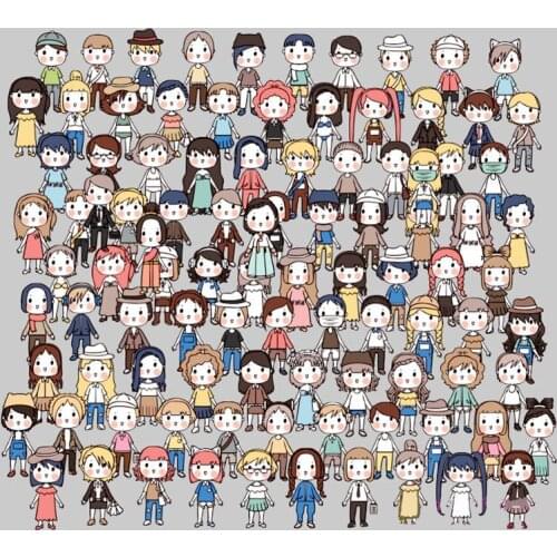 25pcs kawaii cute self-made girls boys Couple scrapbooking stickers /decorative/ For Car Laptop Notebook Decal Fridge Skateboard