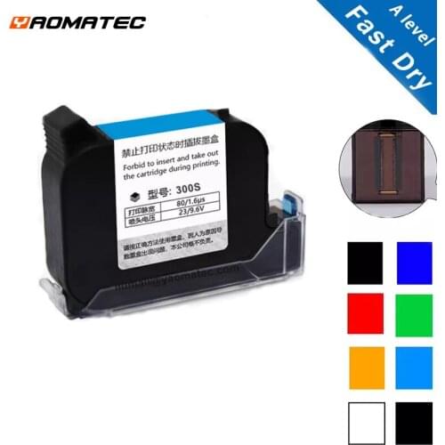 300S 600DPI Premier A Level Handheld Printer Fast Dry Eco Solvent Print Height 12.7mm Inkjet Printer Colorful Ink Cartridge
