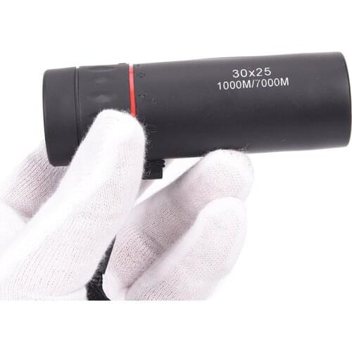 30x25 HD Optical Monocular Telescope With Strap Low Night Vision Waterproof Mini Zoomable 10X Focus Telescope Hunting Scope