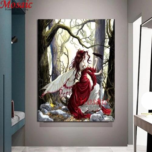 5d DIY Diamond Painting Fairy"Butterfly Elf" Cross Stitch Custom Photo Diamond Embroidery Square Round Drill Home Decor