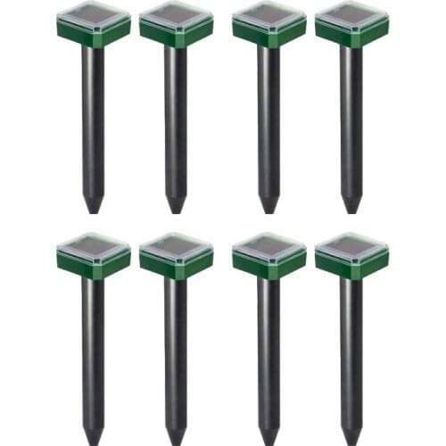 8 Pcs Solar Powered Snake Repellent for Outdoors,Ultrasonic Snake Repellent,Solar Snake Repellent for Outdoors