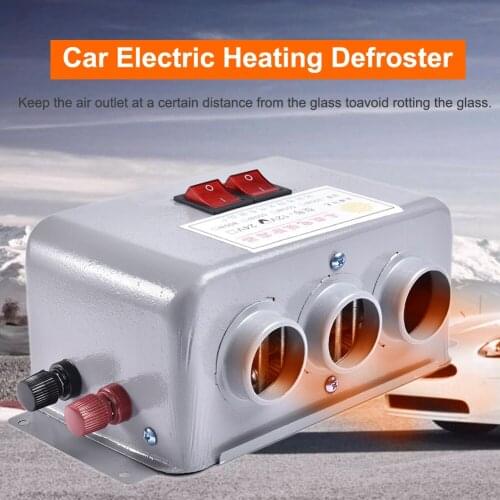 Car Heater 80W 12V Electric Heating Defroster Auto Windshield Defroster Demister For Vehicle Trucks RV Motorhome Trailer Premium