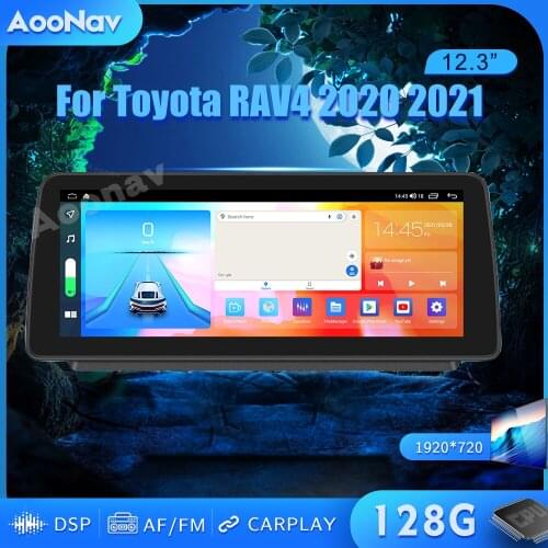 128GB Android Car radio GPS For Toyota RAV4 2020 2021 car Multimedia Player Navigation Stereo receiver Head Unit