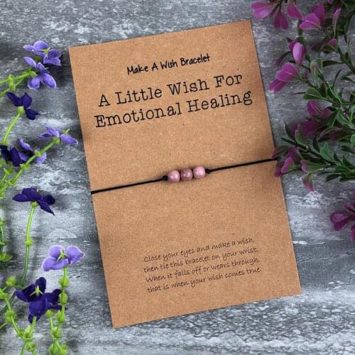 Rhodonite Crystal Bracelet Natural Stone Rhodonite Beads Bracelet Emotional Healing Jewelry Women Men Healing Crystal Gifts