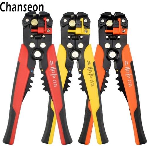 Chanseon Multifunctional Cable Wire Stripper Cutter Crimper Automatic Crimping Stripping Adjustable Plier Tools Electric