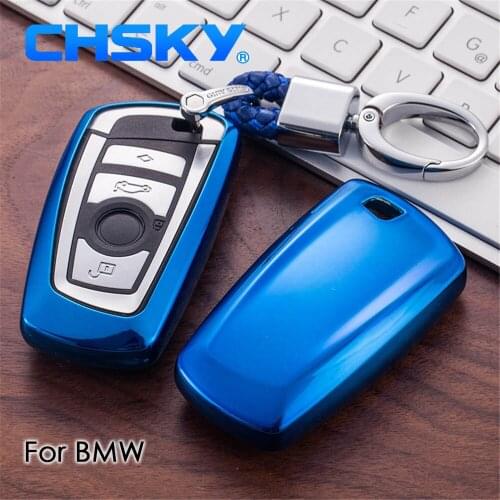 CHSKY TPU For BMW key Case For BMW F10 G30 F30 E30 F31 5 1 Series X3 X4 E46 Car key cover Shell keychain Car Covers accessories