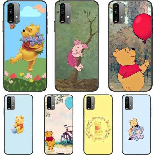 Winnie Pooh Bear Phone Case For XiaoMi Redmi 11 lite 9C 8A 7A Pro 10T 5G Cover Mi 10 Ultra Poco M3 X3 NFC 8 SE cover