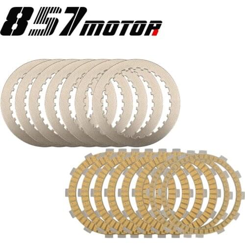 Engine Carbon Fibre Clutch Friction Plates & Steel Plates Disc Kit For HONDA CBR1000RR 04-07 CB1000RA ABS CB1000R 13-17 CBF1000