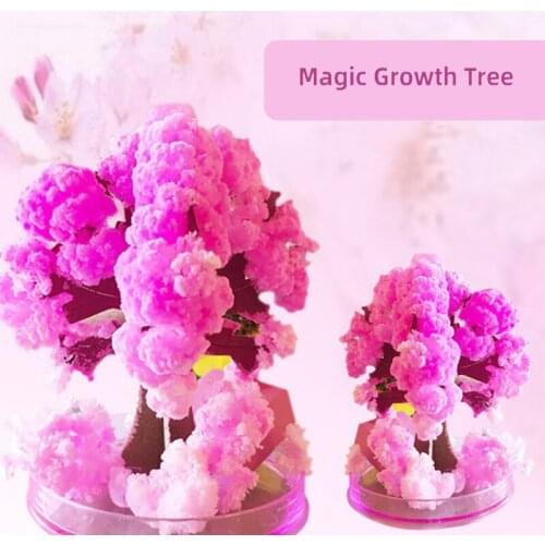 Artificial Sakura Trees Decorative Growing DIY Paper Tree Gift Exploring Science