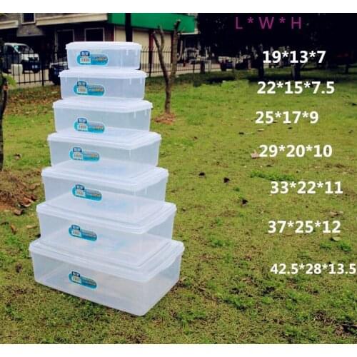 Multipurpose Transparent sealed box food-grade PP no smell plastic storage containers High temperature, freeze-resistant bin